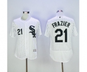 Men Chicago White Sox #21 Todd Frazier Majestic White Flexbase Authentic Collection Player Jersey