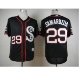 Men Chicago White Sox #29 Jeff Samardzija Black 2016 Official Cool Base Jersey
