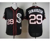 Men Chicago White Sox #29 Jeff Samardzija Black 2016 Official Cool Base Jersey