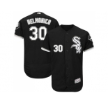 Men Chicago White Sox #30 Nicky Delmonico Black Flexbase Authentic Collection Stitched MLB Jerseys
