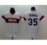 Men Chicago White Sox #35 Frank Thomas Majestic white Flexbase Authentic Cooperstown Player Jersey