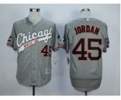Men Chicago White Sox #45 Michael Jordan Gray 2016 Official Cool Base Jersey