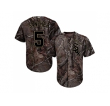 Men Chicago White Sox #5 Yolmer Sanchez Camo Realtree Collection Cool Base Stitched MLB Jerseys