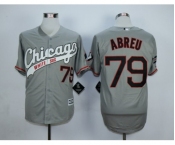 Men Chicago White Sox #79 Jose Abreu Gray 2016 Official Cool Base Jersey