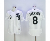 Men Chicago White Sox #8 Bo Jackson Majestic White Flexbase Authentic Collection Player Jersey