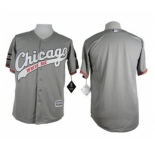 Men Chicago White Sox Blank Gray 2016 Official Cool Base Jersey