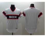 Men Chicago White Sox Blank Majestic white Flexbase Authentic Cooperstown Jersey