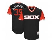 Men's 2017 Little League World Series White Sox #39 Alen Hanson El Chamaquito Black Jersey