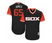 Men's 2017 Little League World Series White Sox #65 Nate Jones Jones Black Jersey