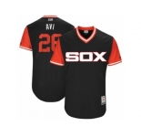 Men's 2017 Little League World Series White Sox Avisail Garcia #26 Avi Black Jersey