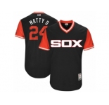 Men's 2017 Little League World Series White Sox Matt Davidson #24 Matty D Black Jersey