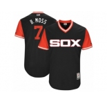 Men's 2017 Little League World Series White Sox Tim Anderson #7 B. Moss Black Jersey