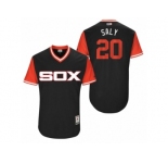 Men's 2017 Little League World Series White Sox Tyler Saladino #20 Saly Black Jersey