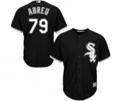 Men's Chicago White Sox #79 Jose Abreu Majestic Black Cool Base Player Jersey