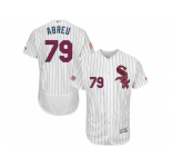 Men's Chicago White Sox #79 Jose Abreu White Stitched 2016 Fashion Stars & Stripes Flex Base Baseball Jersey
