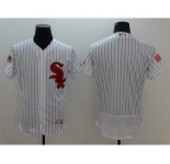 Men's Chicago White Sox Blank Majestic White Fashion Stars & Stripes Flex Base Jersey