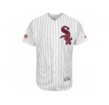 Men's Chicago White Sox Blank White Stitched 2016 Fashion Stars & Stripes Flex Base Baseball Jersey