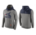 Men's Chicago White Sox Nike Gray Cooperstown Collection Hybrid Pullover Hoodie
