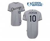 Men's Majestic Chicago White Sox #10 Austin Jackson Replica Grey Road Cool Base MLB Jersey