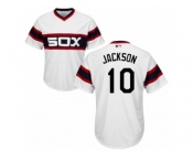 Men's Majestic Chicago White Sox #10 Austin Jackson Replica White 2013 Alternate Home Cool Base MLB Jersey