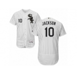 Men's Majestic Chicago White Sox #10 Austin Jackson White Black Flexbase Authentic Collection MLB Jersey