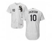 Men's Majestic Chicago White Sox #10 Austin Jackson White Black Flexbase Authentic Collection MLB Jersey