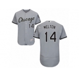 Men's Majestic Chicago White Sox #14 Bill Melton Grey Flexbase Authentic Collection MLB Jersey