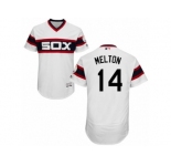 Men's Majestic Chicago White Sox #14 Bill Melton White Flexbase Authentic Collection MLB Jersey