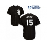 Men's Majestic Chicago White Sox #15 Brett Lawrie Replica Black Alternate Home Cool Base MLB Jersey