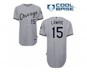 Men's Majestic Chicago White Sox #15 Brett Lawrie Replica Grey Road Cool Base MLB Jersey