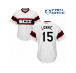 Men's Majestic Chicago White Sox #15 Brett Lawrie Replica White 2013 Alternate Home Cool Base MLB Jersey