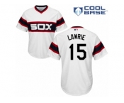 Men's Majestic Chicago White Sox #15 Brett Lawrie Replica White 2013 Alternate Home Cool Base MLB Jersey