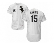 Men's Majestic Chicago White Sox #15 Brett Lawrie White Black Flexbase Authentic Collection MLB Jersey
