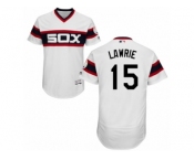 Men's Majestic Chicago White Sox #15 Brett Lawrie White Flexbase Authentic Collection MLB Jersey
