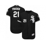 Men's Majestic Chicago White Sox #21 Todd Frazier Black Flexbase Authentic Collection MLB Jersey