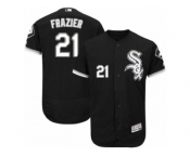 Men's Majestic Chicago White Sox #21 Todd Frazier Black Flexbase Authentic Collection MLB Jersey