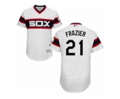 Men's Majestic Chicago White Sox #21 Todd Frazier White Flexbase Authentic Collection MLB Jersey
