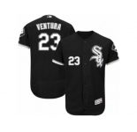Men's Majestic Chicago White Sox #23 Robin Ventura Black Flexbase Authentic Collection MLB Jersey