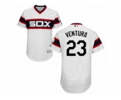 Men's Majestic Chicago White Sox #23 Robin Ventura White Flexbase Authentic Collection MLB Jersey