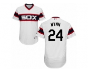 Men's Majestic Chicago White Sox #24 Early Wynn White Flexbase Authentic Collection MLB Jersey