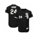 Men's Majestic Chicago White Sox #24 Joe Crede Black Flexbase Authentic Collection MLB Jersey