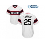 Men's Majestic Chicago White Sox #25 Adam LaRoche Authentic White 2013 Alternate Home Cool Base MLB Jersey