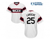 Men's Majestic Chicago White Sox #25 Adam LaRoche Authentic White 2013 Alternate Home Cool Base MLB Jersey
