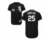 Men's Majestic Chicago White Sox #25 James Shields Black Flexbase Authentic Collection MLB Jersey