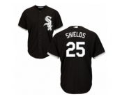 Men's Majestic Chicago White Sox #25 James Shields Replica Black Alternate Home Cool Base MLB Jersey