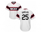Men's Majestic Chicago White Sox #25 James Shields Replica White 2013 Alternate Home Cool Base MLB Jersey