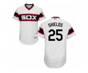 Men's Majestic Chicago White Sox #25 James Shields White Flexbase Authentic Collection MLB Jersey