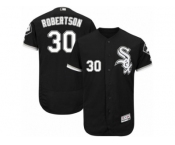 Men's Majestic Chicago White Sox #30 David Robertson Black Flexbase Authentic Collection MLB Jersey