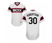 Men's Majestic Chicago White Sox #30 David Robertson White Flexbase Authentic Collection MLB Jersey