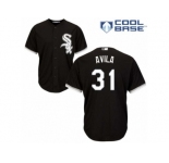 Men's Majestic Chicago White Sox #31 Alex Avila Replica Black Alternate Home Cool Base MLB Jersey